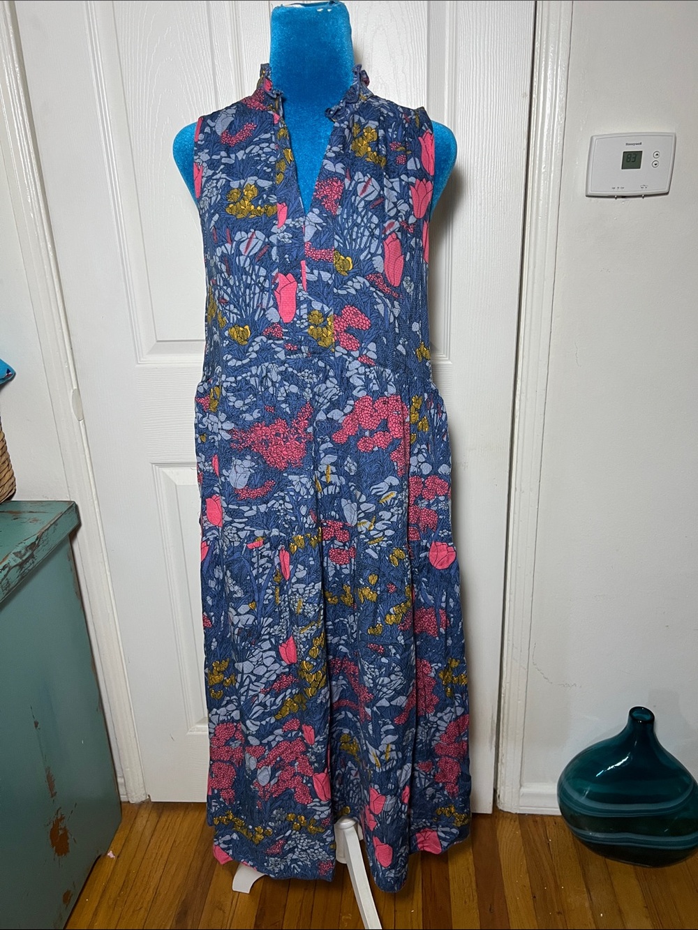 Anthropologie Maeve Floral Midi Dress Women’s Small - Picture 1 of 8